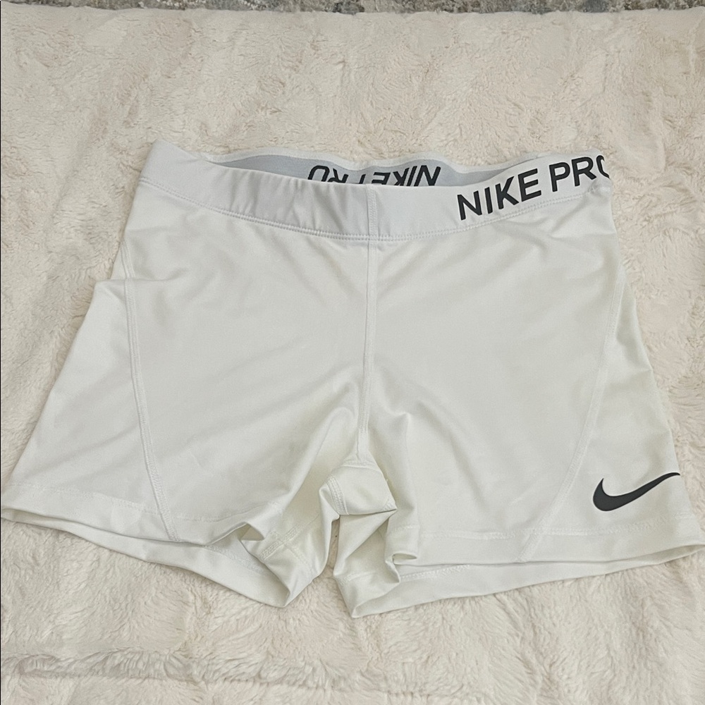 Nike Women's White Athletic Shorts